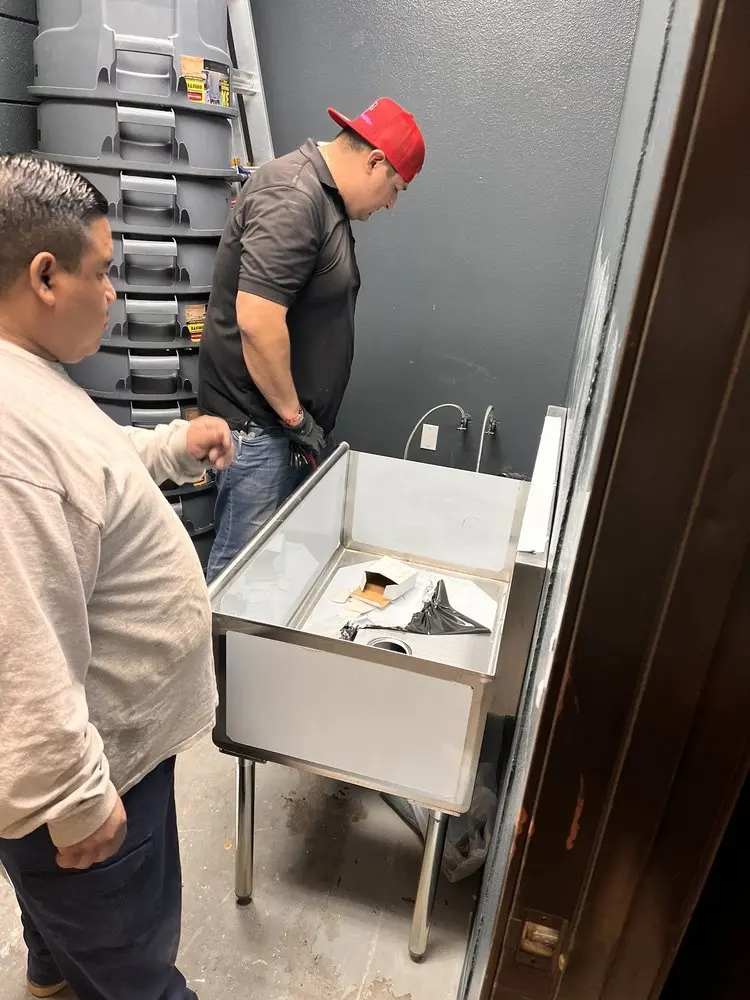 Commercial plumbing and sink installation in Colville